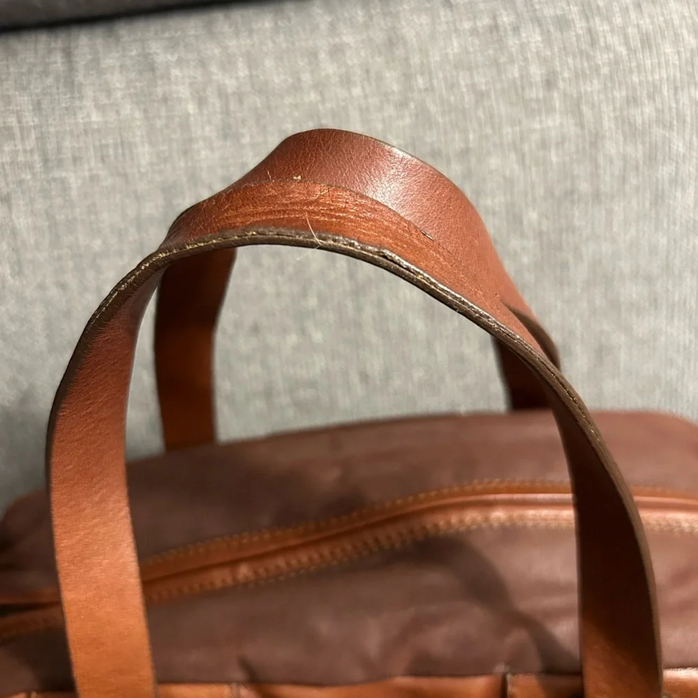 Francesco Biasia Brown Leather Satchel